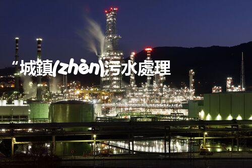 “城鎮(zhèn)污水處理提質(zhì)增效，綠色以后共筑輝煌”